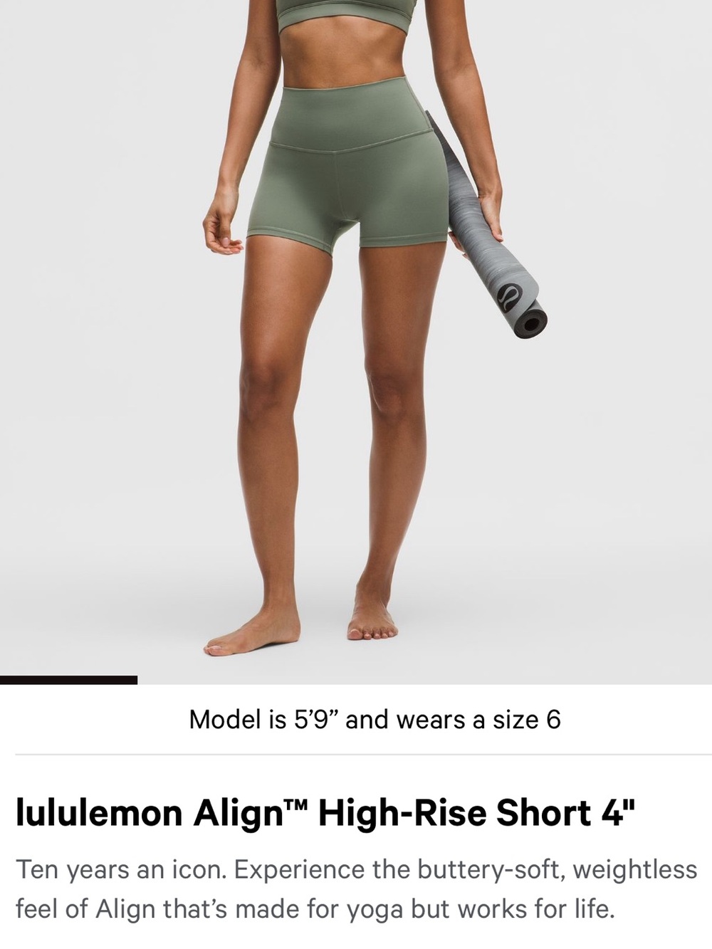 Lululemon align 4” shorts